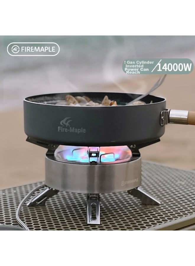 فاير-مابل Fire-maple موقد غاز متعدد الرؤوس قابل للفصل، أواني طهي للتخييم في الهواء الطلق، موقد غاز عالي الطاقة بلهب قوي، طباخ غاز، موقد كبسولة - Image 1