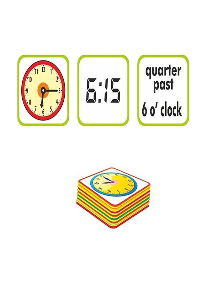 Creative's Creative’s Time Match | Match Analogue Digital and time in Words | Reading & Telling Time for Kids| Different Matching Activities for Kids | Match Analogue & Digital Time| 60 Piece Card | Ages 5 & Up - Image 2