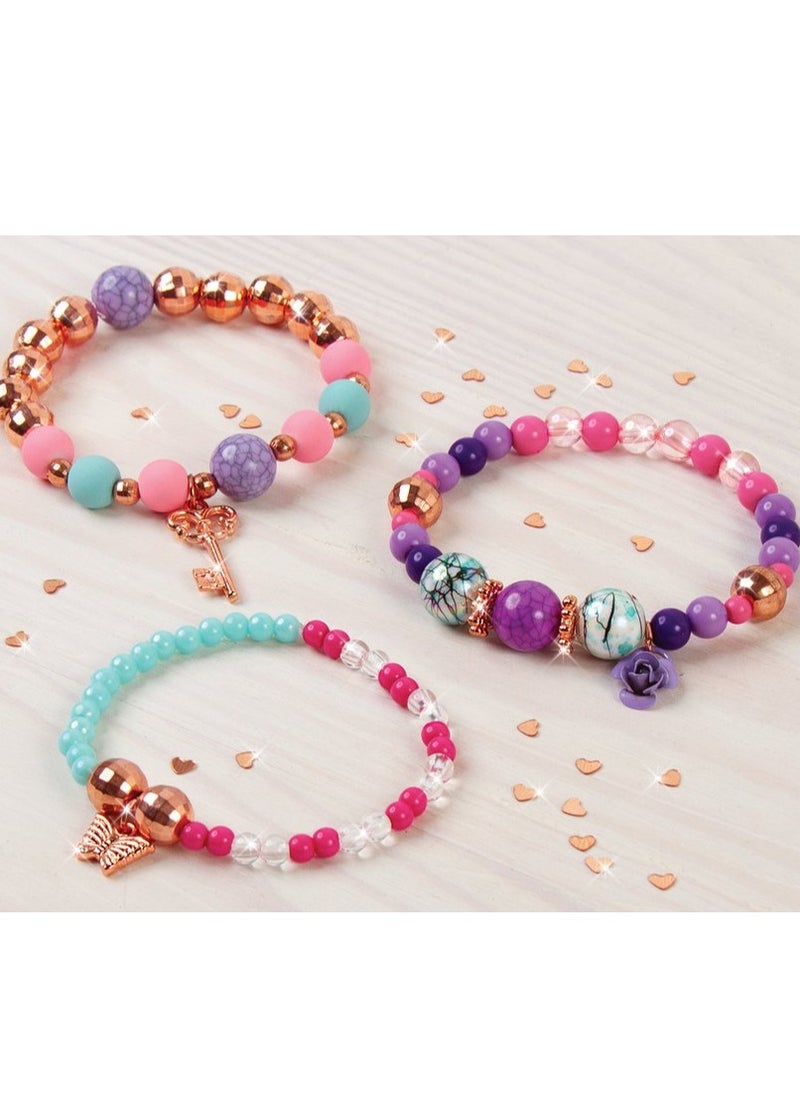Make It Real Make it Real Bedazzled! Charm Bracelets Blooming Creativity 95 pcs for Ages 8+  - Image 2