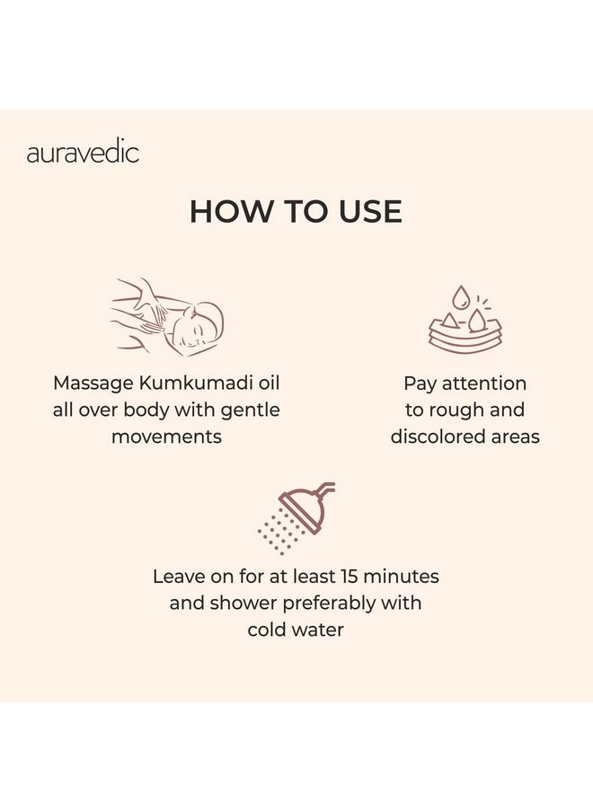 Auravedic - Kumkumadi Tailam Body Oil For Winter 200Ml Kumkumadi Oil Body Oil After Bath For Daily Use Body Massage Oil For Full Body Relax Kumkumadi Massage Oil For Women Men - Image 1