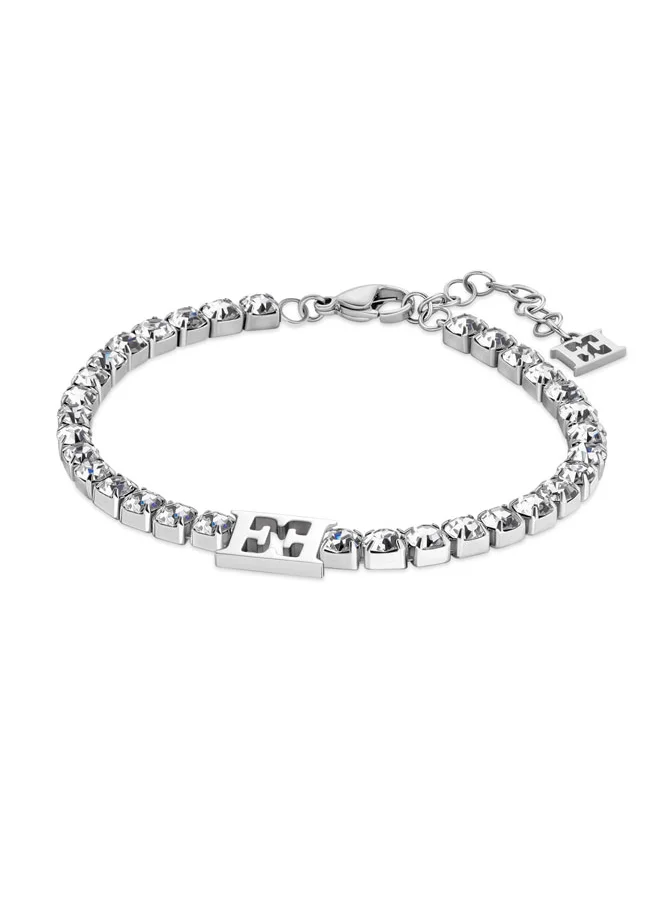 إسكادا Diana Crystal Tennis Bracelet with Iconic Escada Logo – Timeless Elegance & Modern Design