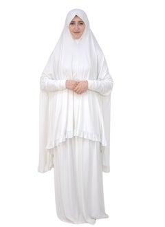 DAMAS COLLECTION Two Piece Islamic prayer dress women with sleeve - Prayer Clothes for Women - Prayer Abaya For women - Jilbab 2 piece, Umrah essentials for women - Prayer set  - Image 4