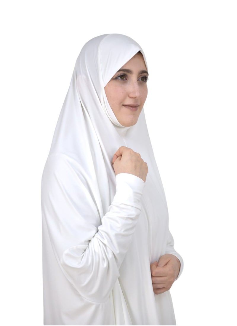 DAMAS COLLECTION - Two Piece Islamic prayer dress women with sleeve - Prayer Clothes for Women - Prayer Abaya For women - Jilbab 2 piece, Umrah essentials for women - Prayer set - Image 1