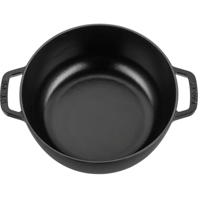 Cast Iron Essential French Oven, Dutch Oven, 5-quart, serves 5-6, Made in France - Matte Black - Image 2