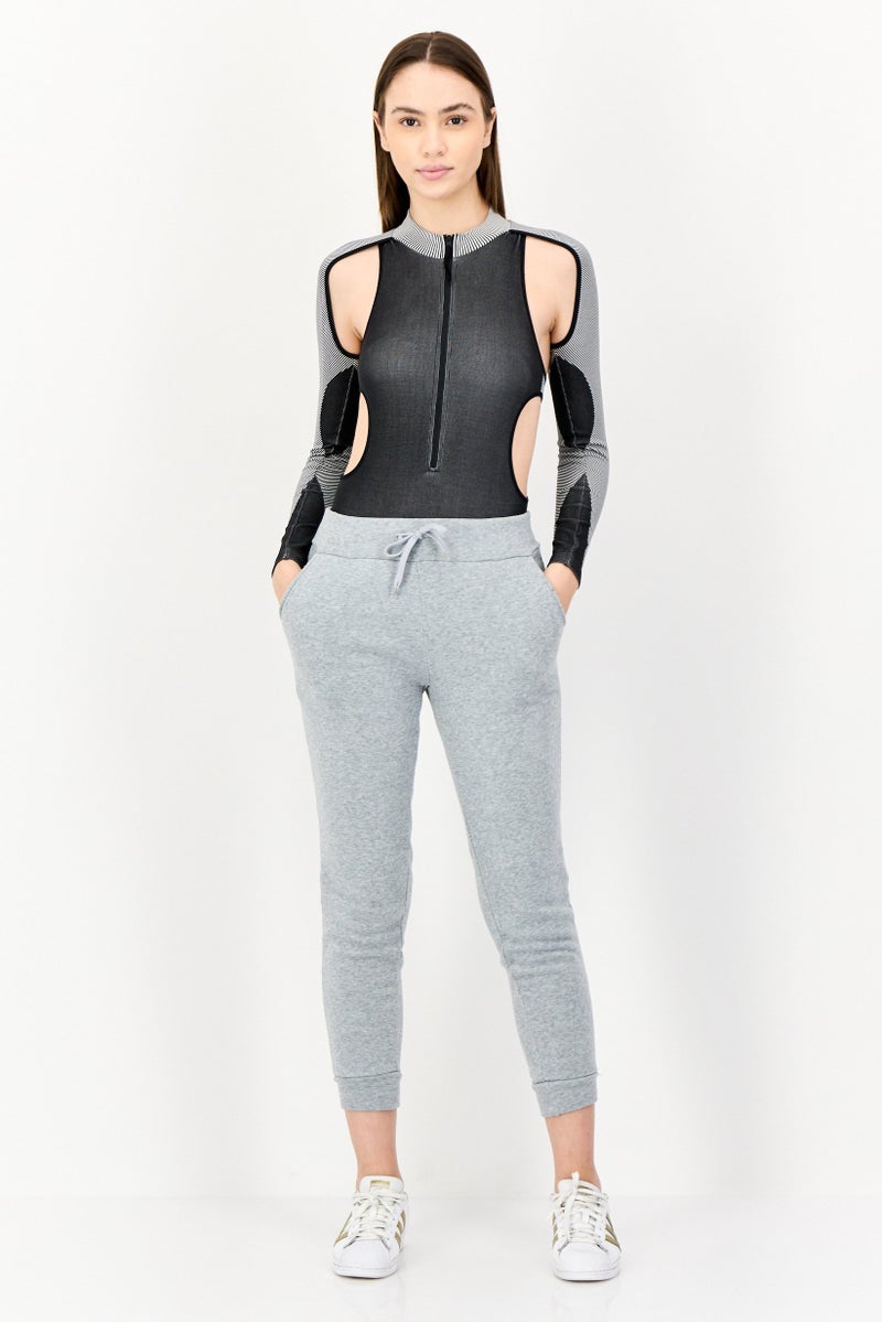 Adidas Women Sportswear Fit Long Sleeves Outdoor Bodysuit, Multicolor - Image 2