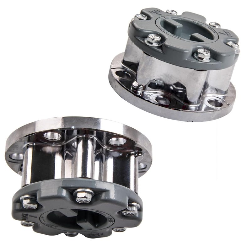 QASULER 2PCS Free Wheeling Hub Lock for Mitsubishi 4x4 - Image 3