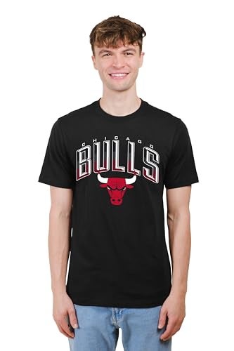 Ultra Game NBA Official Mens Super Soft Supreme TShirt Unisex Chicago Bulls Black Medium - Image 3