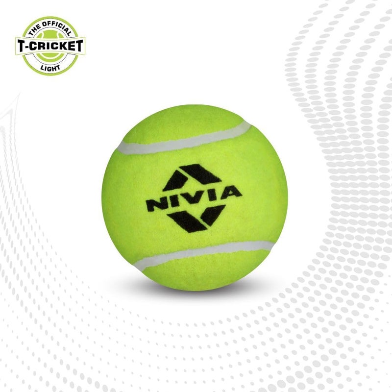 Nivia Light Weight Tennis Cricket Balls - Pack of 6 - Image 1