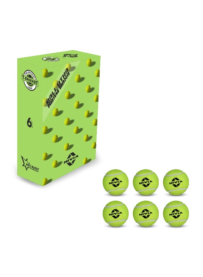 نيفيا كرات تنس خفيفة الوزن للكريكيت - عبوة من 6 كرات - Image 1