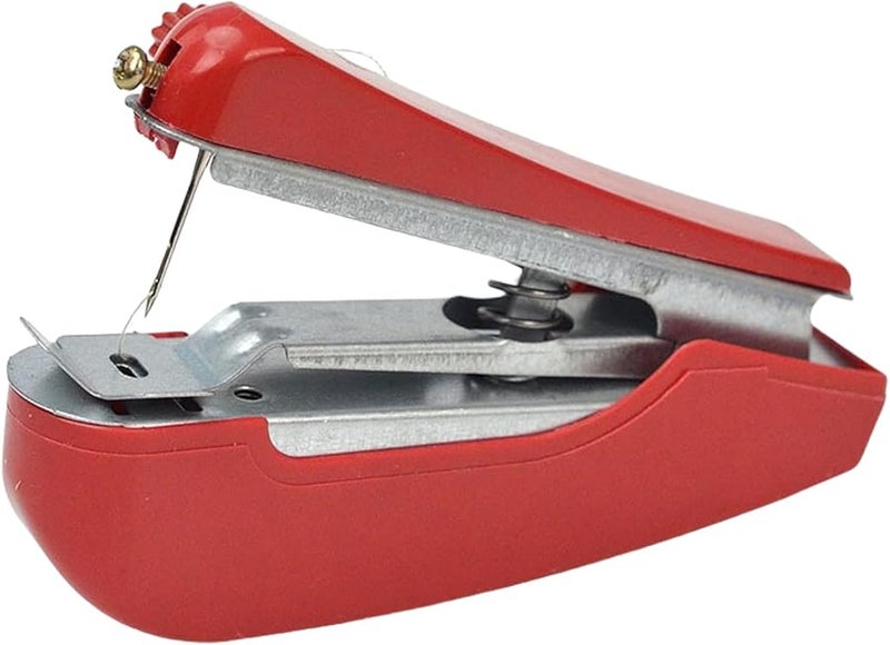 Portable Handheld Sewing Machine Mini Manual For Daily Home Clothes Repair - Image 2