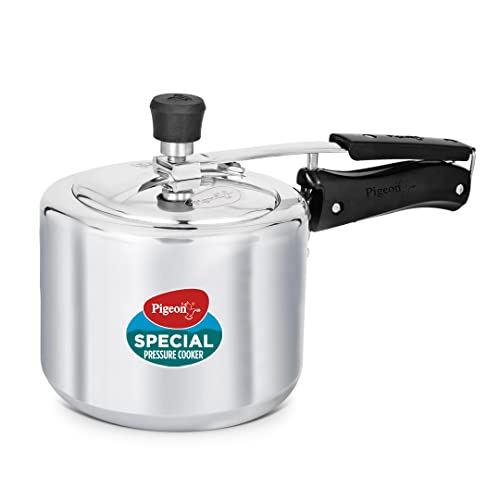 Pigeon by Stovekraft 3 Litre Special Aluminium Inner Lid Non-Induction base Pressure Cooker (Silver) BIS Certified - Image 1