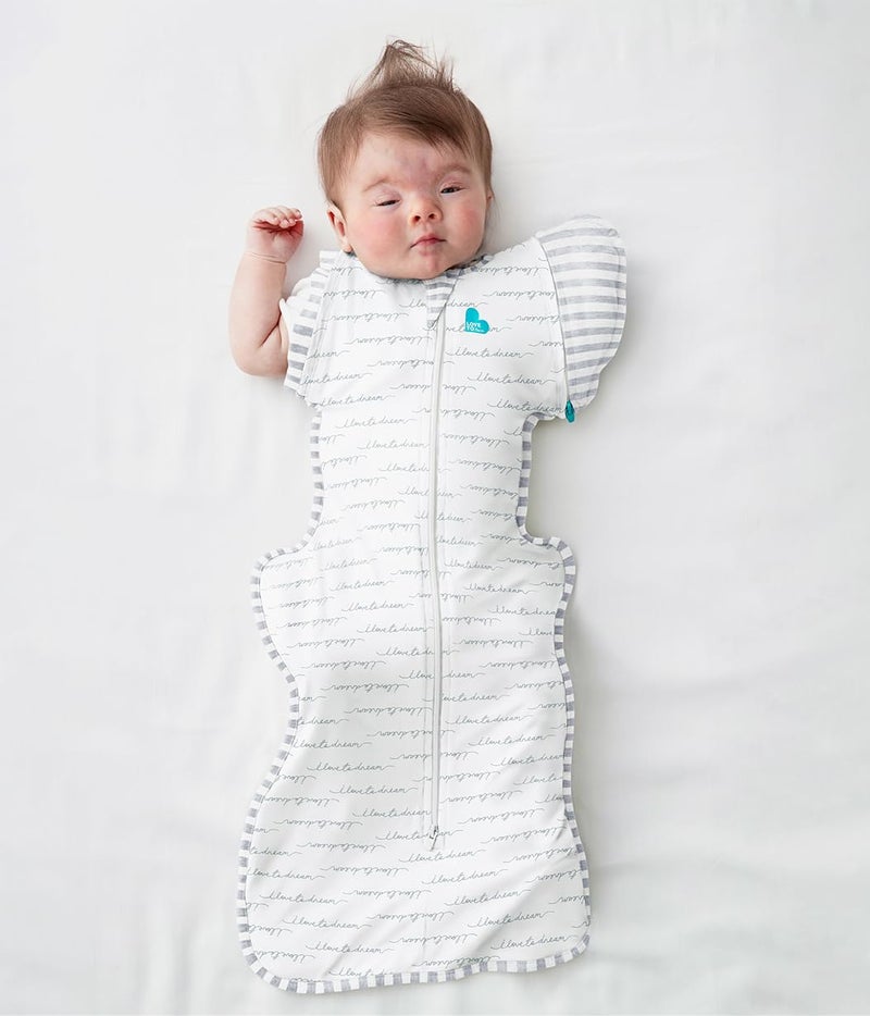 Love to Dream Swaddle Up Transition Swaddle, Patented Zip-Off Wings, Gently Help Baby Transition from Being Swaddled to Arms Free When Showing Signs of Rolling, 1.0 TOG, 13-19 lbs, White - Image 2