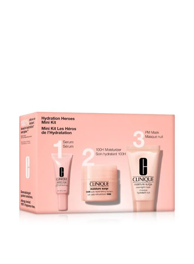 كلينيك أبطال الترطيب: مجموعة الترطيب المصغرة