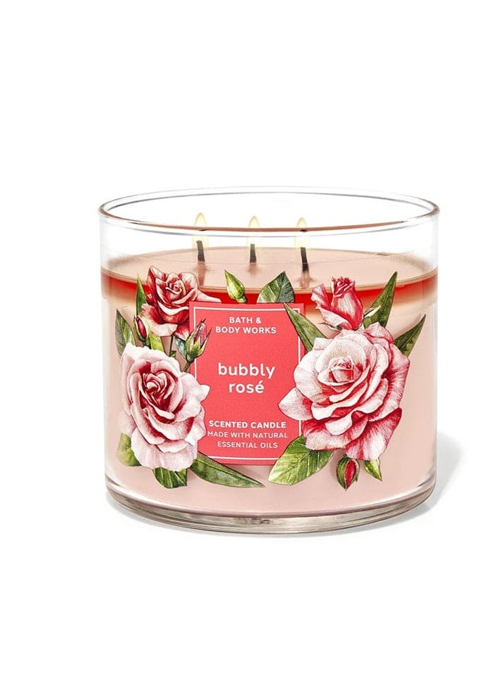 Bath & Body Works باث اند بودي وركس شمعة بابلي روز معطرة 3 فتائل 411جرام 