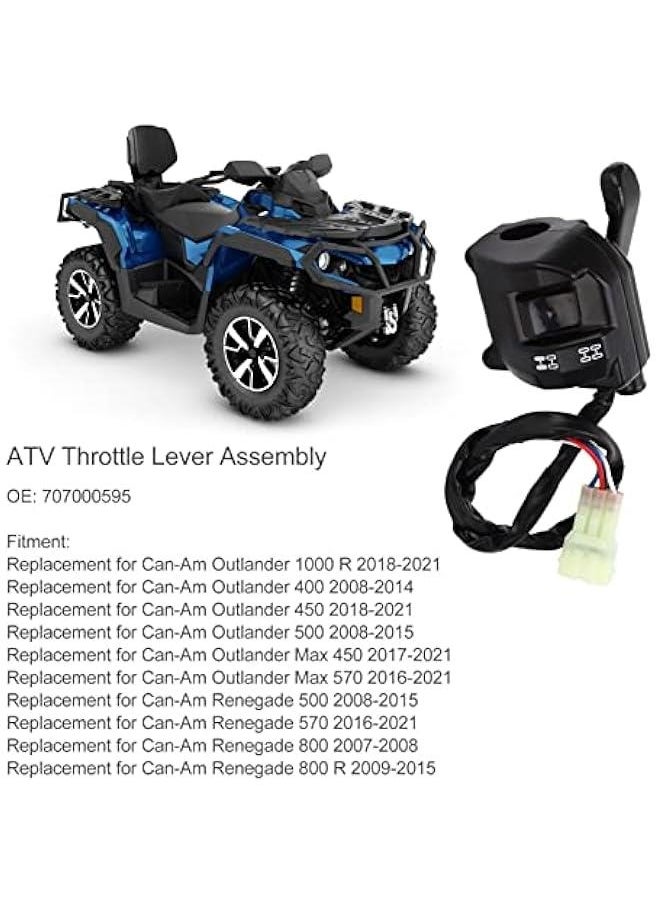 Generic ATV Throttle Lever Handle Outlander Renegade Commander, 707000595 Handle Switch Throttle Lever Fit for Can Am Renegade Outlander  - Image 4