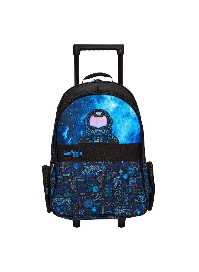 Smiggle Australia Large Rolling Backpack - Student Travel Dual Shoulder Bag