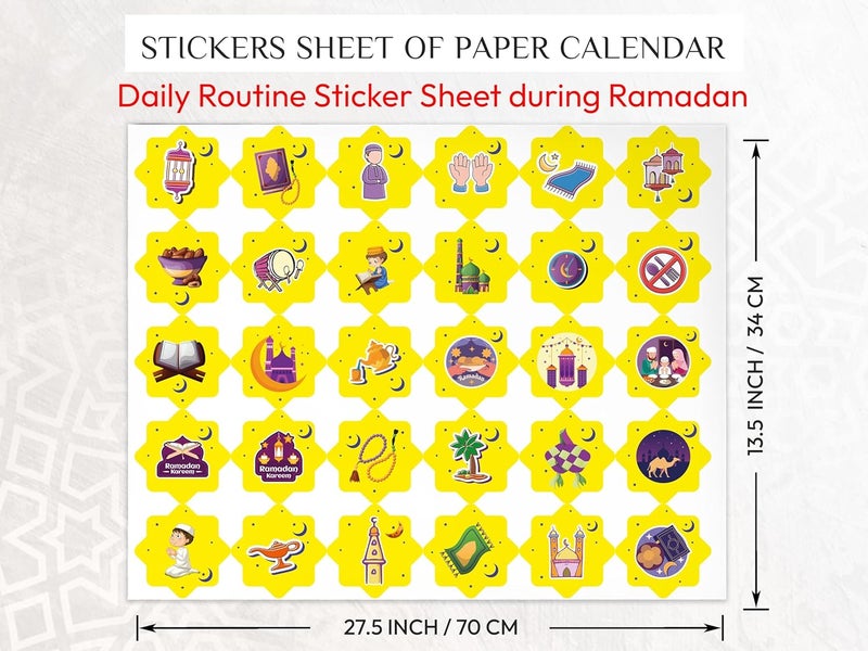 OLEEK ramadan calendar for kids - ramadan gifts for kids - ramadan decorations for home 2026 - ramadan countdown calendar - ramadan table decor - ramadan advent calendar - زينة رمضان كريم ديكور - Image 3