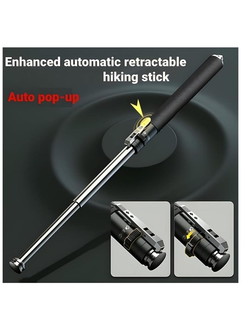 ELIKLIV - Multifunctional Outdoor Tools for Travel, Self-Defence Car Emergency Rescue Tool, Car Window Breaker Life-Saving Rescue Tool, Automatic Retractable Walking Stick - Image 1