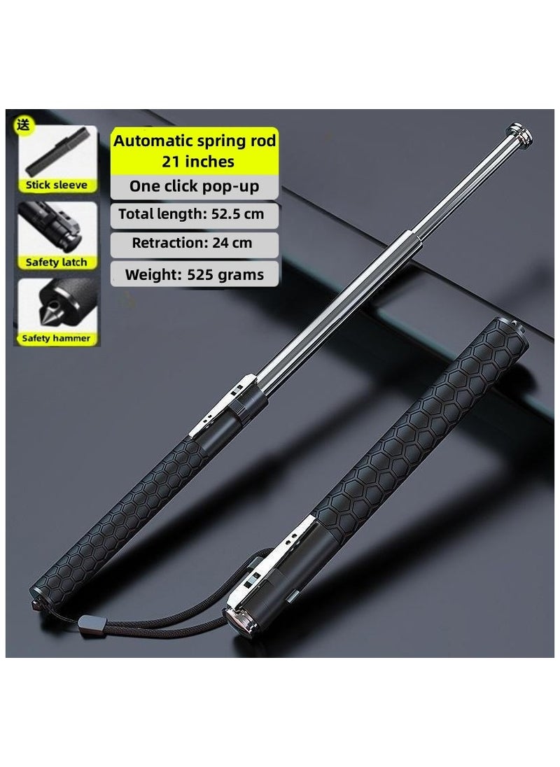 ELIKLIV - Multifunctional Outdoor Tools for Travel, Self-Defence Car Emergency Rescue Tool, Car Window Breaker Life-Saving Rescue Tool, Automatic Retractable Walking Stick - Image 1