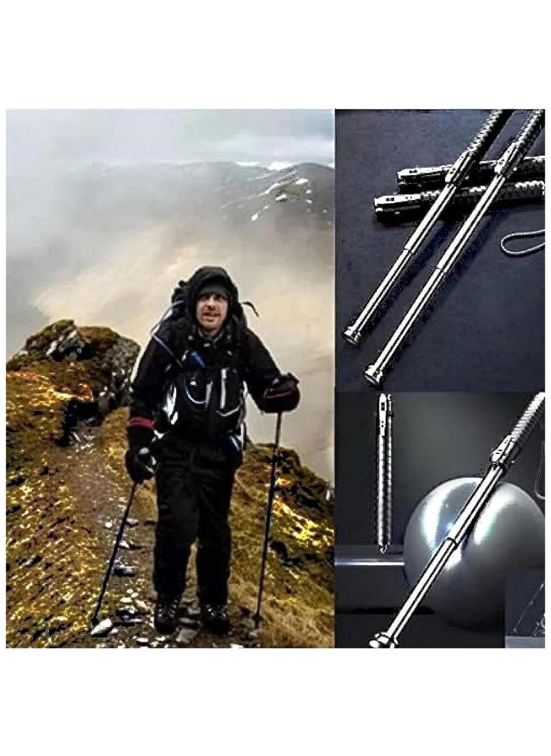 ELIKLIV - Multifunctional Outdoor Tools for Travel, Self-Defence Car Emergency Rescue Tool, Car Window Breaker Life-Saving Rescue Tool, Automatic Retractable Walking Stick - Image 1