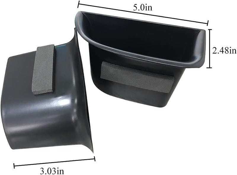 Vesul Black Front Row Door Side Storage Box for Lincoln MKC - Image 5