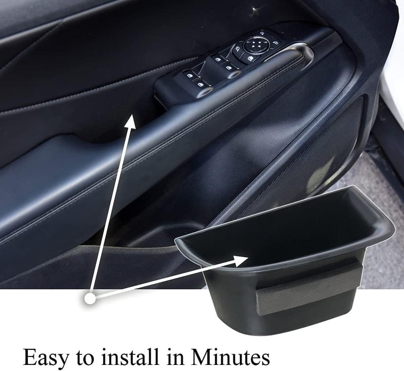 Vesul Black Front Row Door Side Storage Box for Lincoln MKC - Image 4