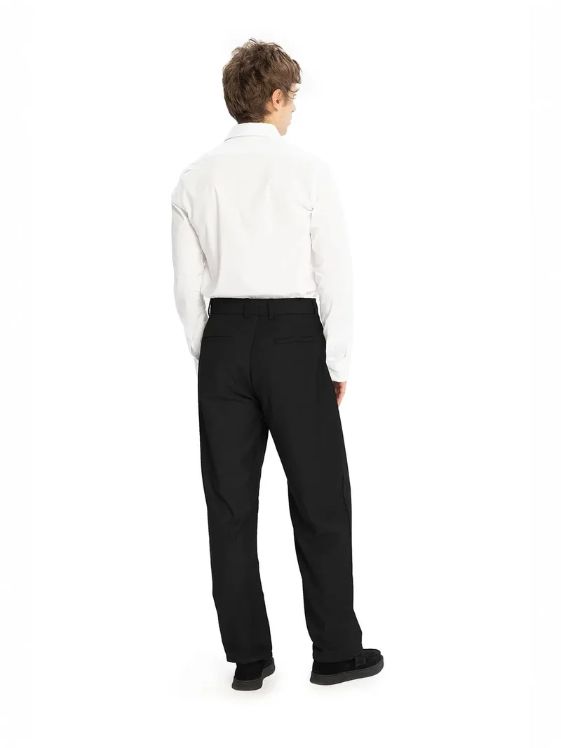 Giesto Black GIESTO Men's Pleated Mid Waist Pants for Men | Best Price UAE