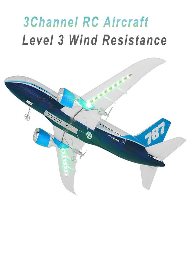 طائرة بوينغ 787 ذات الجناح الثابت للتحكم عن بعد من Ssccgym QF008، مناسبة للمبتدئين والخبراء من عمر 14 عامًا فما فوق. طائرة هواية تعمل بالتحكم عن بعد بثلاث قنوات، تحلق على ارتفاع 1000 متر، مزودة بوصلة خاصة. - Image 3