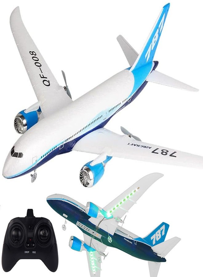طائرة بوينغ 787 ذات الجناح الثابت للتحكم عن بعد من Ssccgym QF008، مناسبة للمبتدئين والخبراء من عمر 14 عامًا فما فوق. طائرة هواية تعمل بالتحكم عن بعد بثلاث قنوات، تحلق على ارتفاع 1000 متر، مزودة بوصلة خاصة. - Image 1