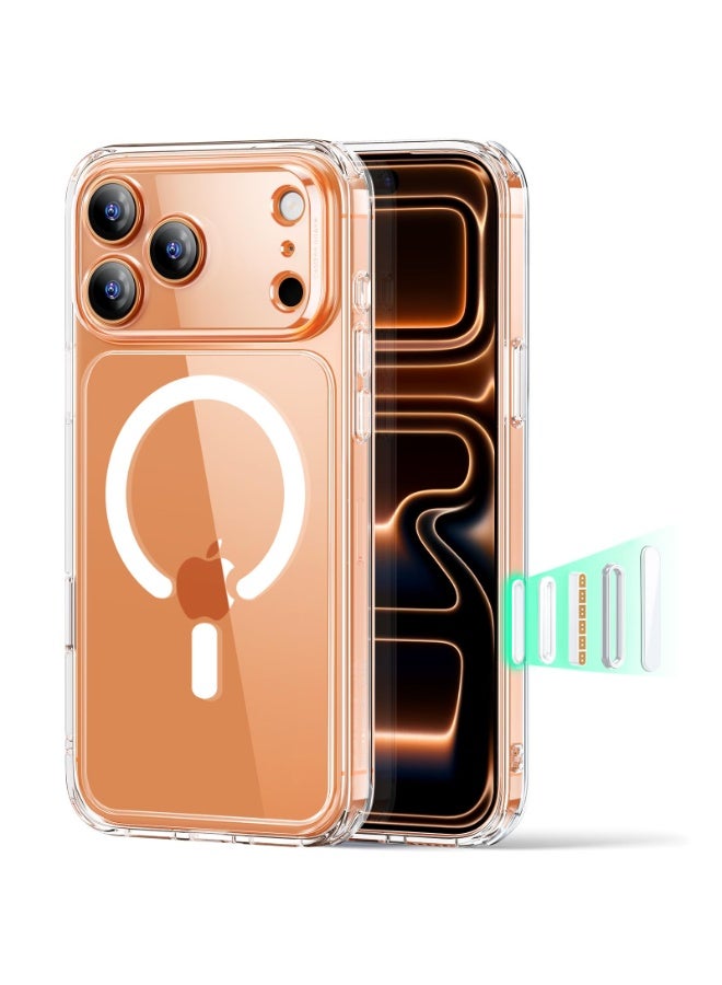 ANYOGRO Compatible with Apple iPhone 17 Pro Max Case, Magnetic MagSafe Support, Military-Grade Drop Protection,iPhone 17 Pro Max Cover with Independent Camera Button, Clear - Image 1