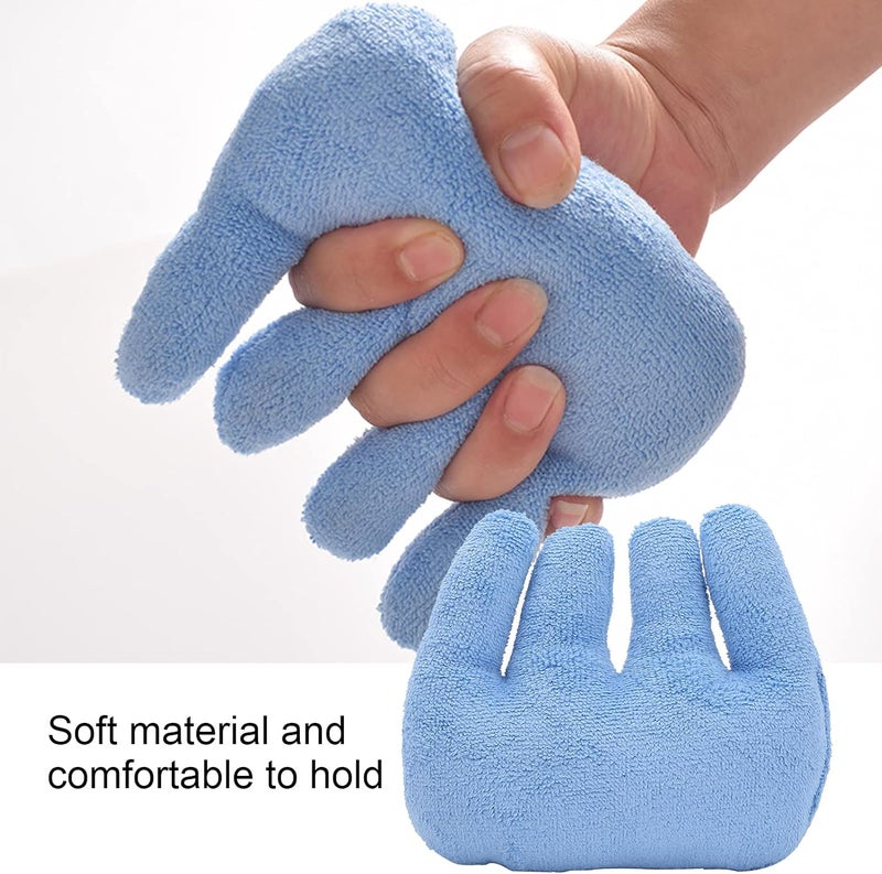 woobles Hand Contracture Cushion Palm Grips Finger Rehabilitation Training Device Finger Separator, Comfortable Protection & Finger Separation(Blue) - Image 2
