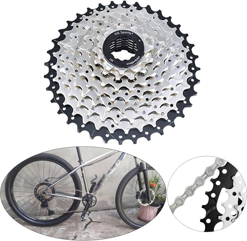 klarako 8 9 10-speed multiple freewheel, 11-25T/46 tooth Bike High Strength Anti-rust Flywheel Cassette Gear Sprocket Replacement Bicycle Repair Parts - Image 4