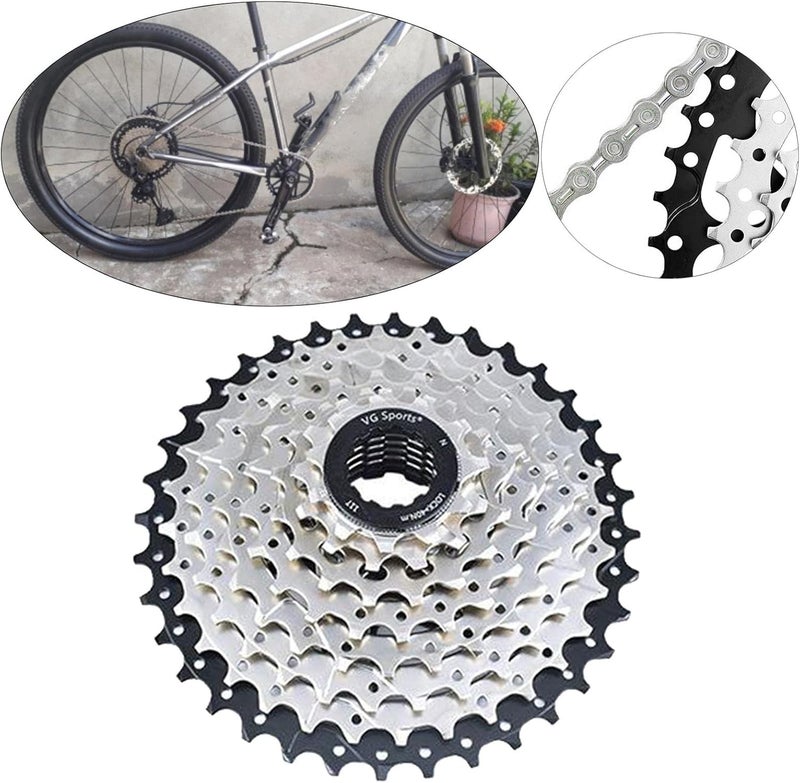 klarako 8 9 10-speed multiple freewheel, 11-25T/46 tooth Bike High Strength Anti-rust Flywheel Cassette Gear Sprocket Replacement Bicycle Repair Parts - Image 2