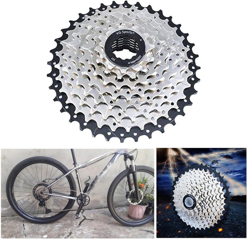 klarako 8 9 10-speed multiple freewheel, 11-25T/46 tooth Bike High Strength Anti-rust Flywheel Cassette Gear Sprocket Replacement Bicycle Repair Parts - Image 3