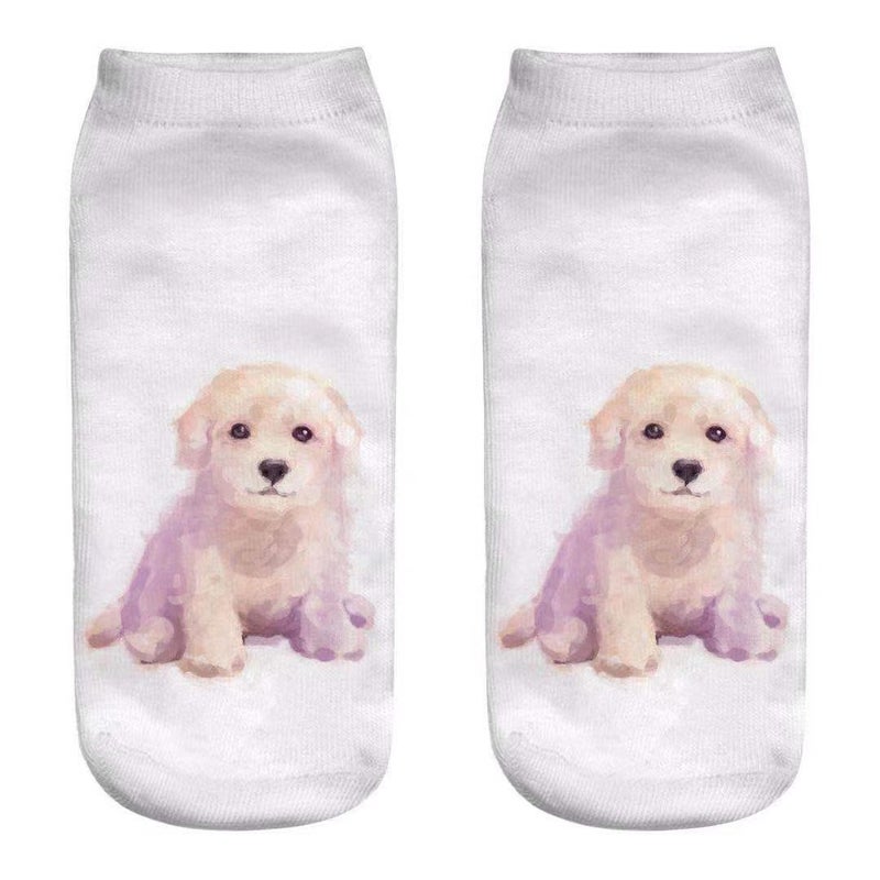 3D Personality Animal Print Socks Cute Boat Socks Cat Socks Cartoon Print Socks Dog Series Adult Socks Digital Print - Image 1