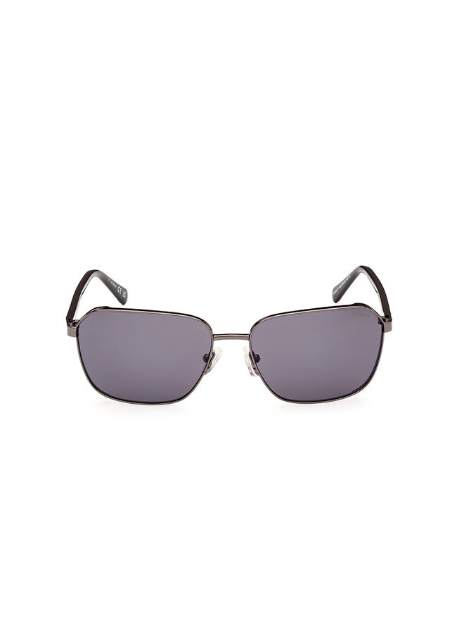 GUESS - Men's UV Protection Rectangular Sunglasses - GU0011708A57 - Lens Size: 57 Mm - Image 1