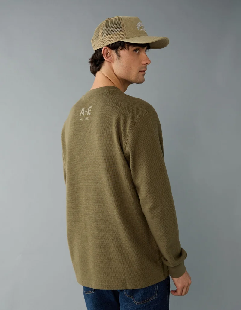 American Eagle AE Long Sleeve Thermal T-Shirt