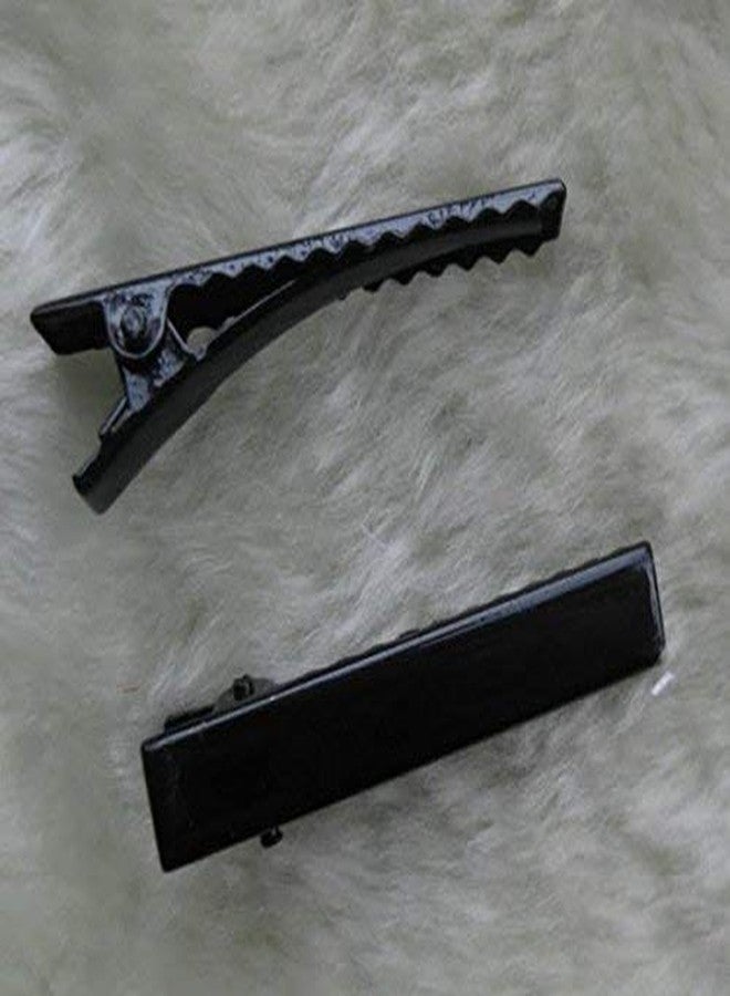 Chenkou Craft 45mm Black Metal Alligator Hair Clip Pin 50pcs - Image 2