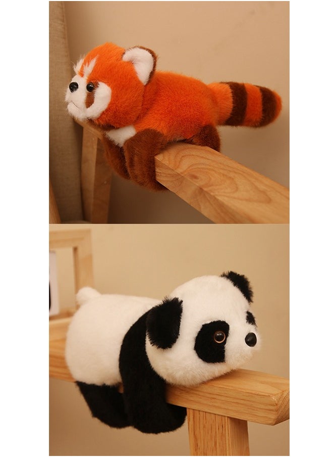 FUNCOT Panda Dolls, Panda Toys，Panda Plush, Panda Stuffed Animal，Soft 2-in-1 Panda and Red Panda Stuffed Animal，Birthday Gifts, Bedside Toys, Curtain Clips  - Image 1