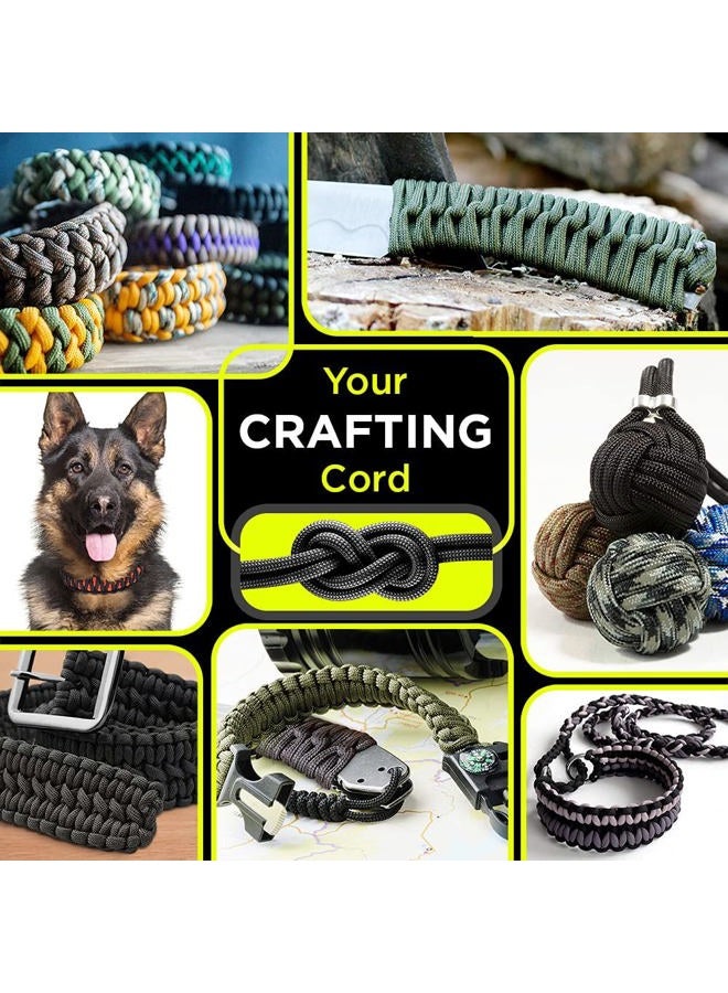 TECEUM Paracord Type III 550 Black - 30 m - 4 mm - Tactical Rope - Outdoor Paracord - For Camping & Hiking - EDC Parachute Cord - Robust Survival Rope (100 ft) 016 - Image 4