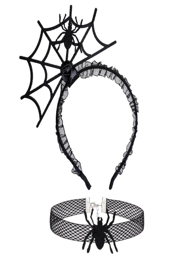 SUMERSHA Halloween Spider Headband Headpiece Cosplay Halloween Party Head Piece Hair Hoop - Image 1