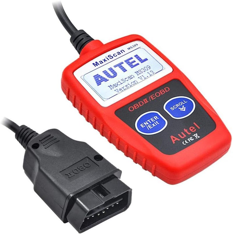 أوتل جهاز قراءة أكواد الأعطال OBDII Autel MaxiScan MS309، أداة لفحص وإعادة ضبط أعطال السيارات OBD2، MS 309 - Image 1