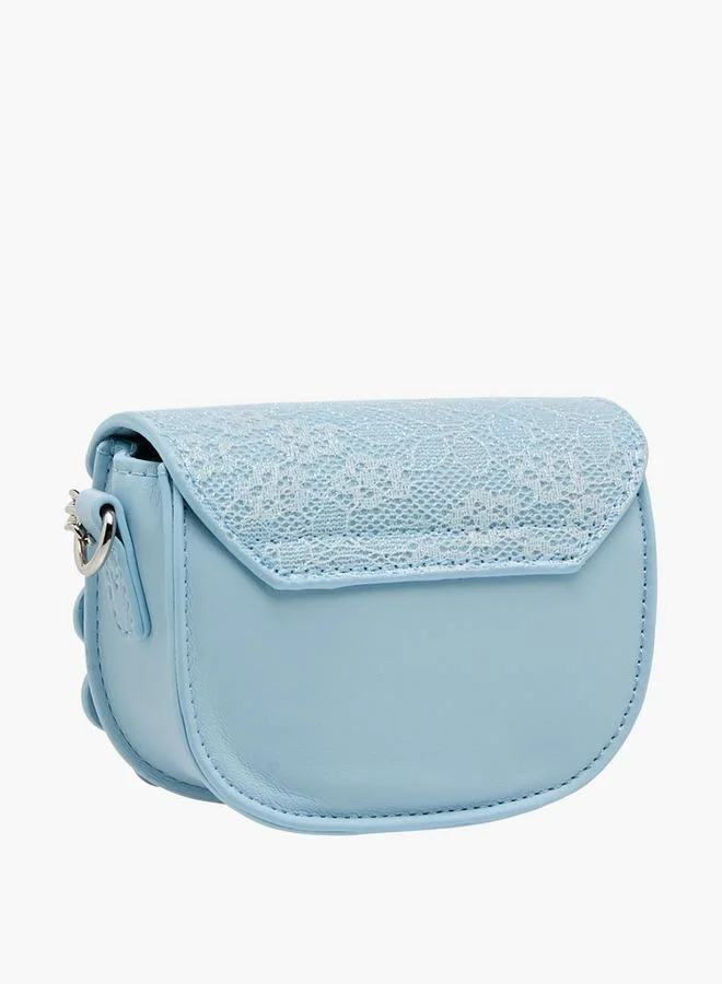 Little Missy BLUE Bow Embellished Crossbody Bag with Chain Strap Ramadan Collection for Women | Best Price UAE