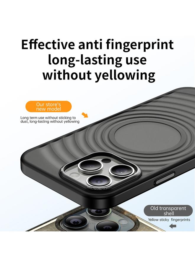 S-TOP Case For iPhone 15 Pro Acrylic Skin Feel Corrugated Phone Case - Image 4