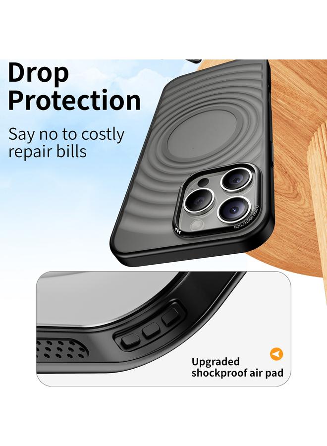 S-TOP Case For iPhone 15 Pro Acrylic Skin Feel Corrugated Phone Case - Image 2