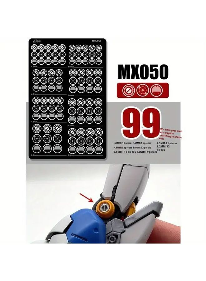 أداة النقش المعدنية MX059 لنماذج السباكة البلاستيكية الدقيقة التفاصيل والتوحيد - Image 5