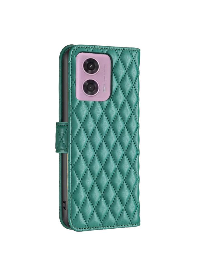 S-TOP Case For Motorola Moto G34 5G / G45 5G Diamond Lattice Wallet Flip Leather Phone Case - Image 3