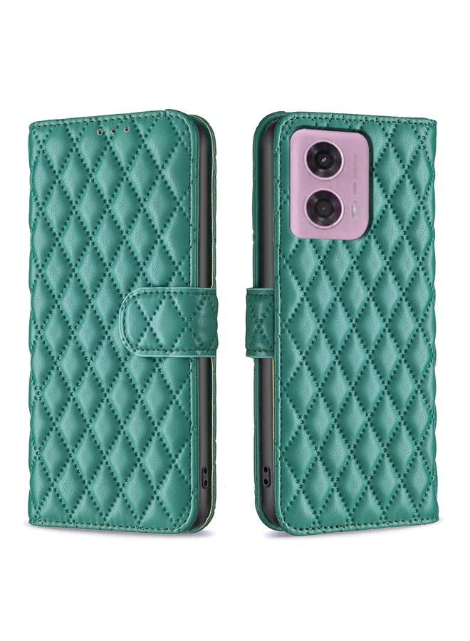 S-TOP Case For Motorola Moto G34 5G / G45 5G Diamond Lattice Wallet Flip Leather Phone Case - Image 1