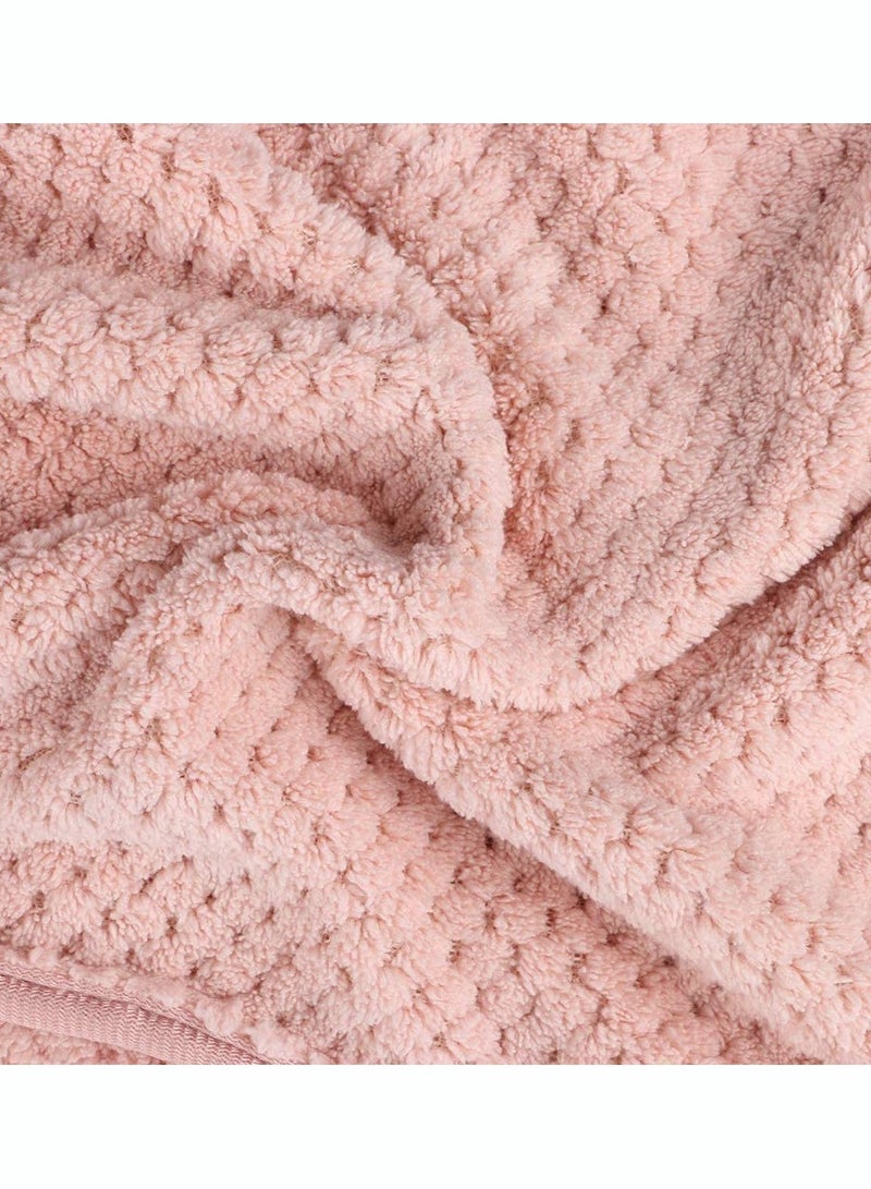 Microfiber Hair Towel Wraps Quick Drying Superfine Fiber Bath Caps for Women - 2 Pack - Image 3