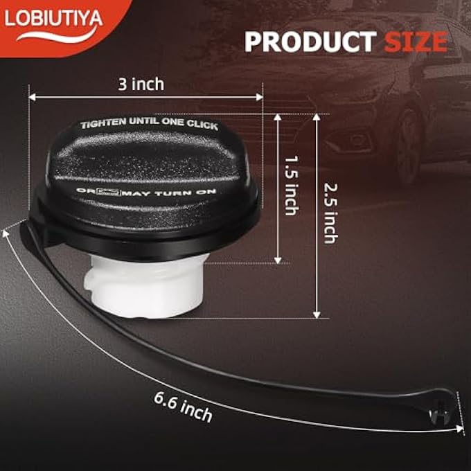 rayihni Gas CapGas Fuel Tank Cap Compatible wKIA and HYUNDAI Gas Cap Vehicle 310103L600 310103L600 Fit Accent Azera Elantra Genesis Santa Fe Sonata Tucson Veracruz Forte Optima Cadenza and More - Image 4